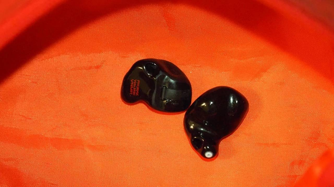 Phonak Virto Black Hearing Aids Look Like Regular Wireless Earbuds