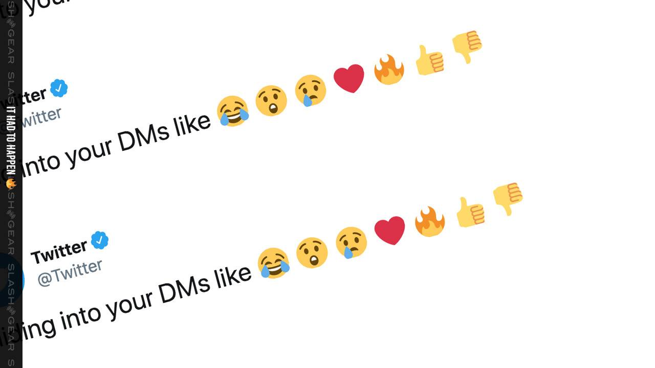 Twitter DM updates with emoji reactions like iMessage