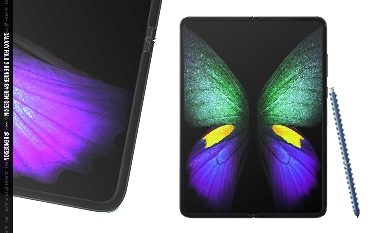 galaxy fold 2 render