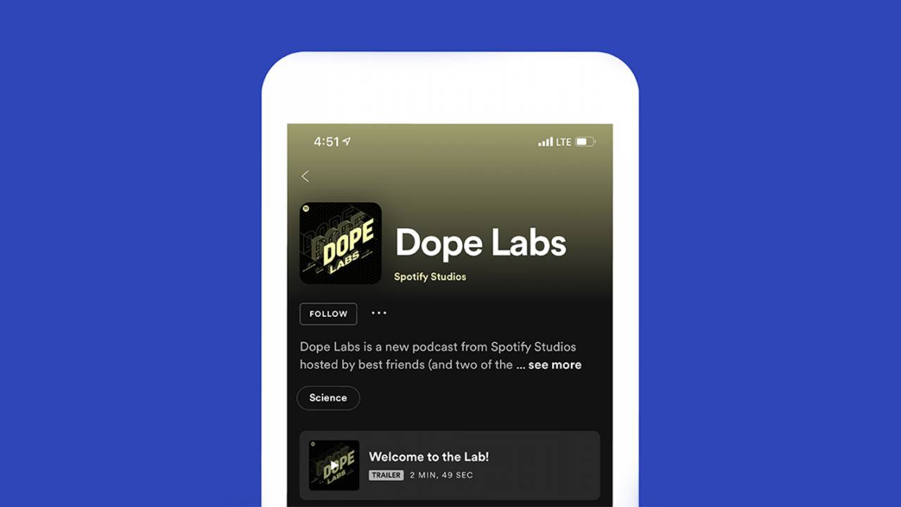 Spotify’s redesigned podcast show pages add featured trailers