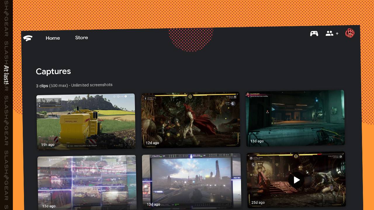 Stadia 4K launched in Chrome with screenshot/clip library for desktop