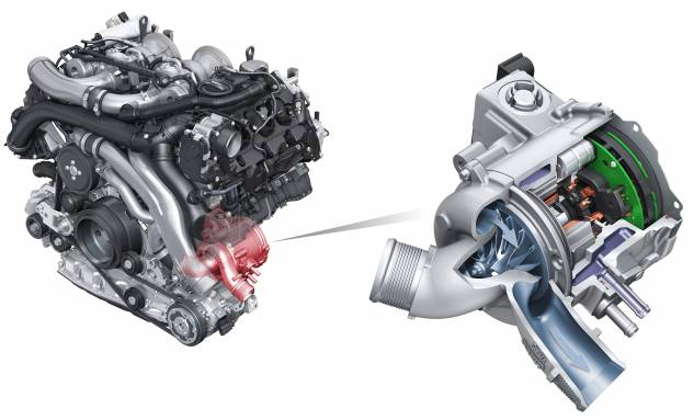 Audi's 2.9L V6 in the 2020 S6 and S7 has an electric supercharger