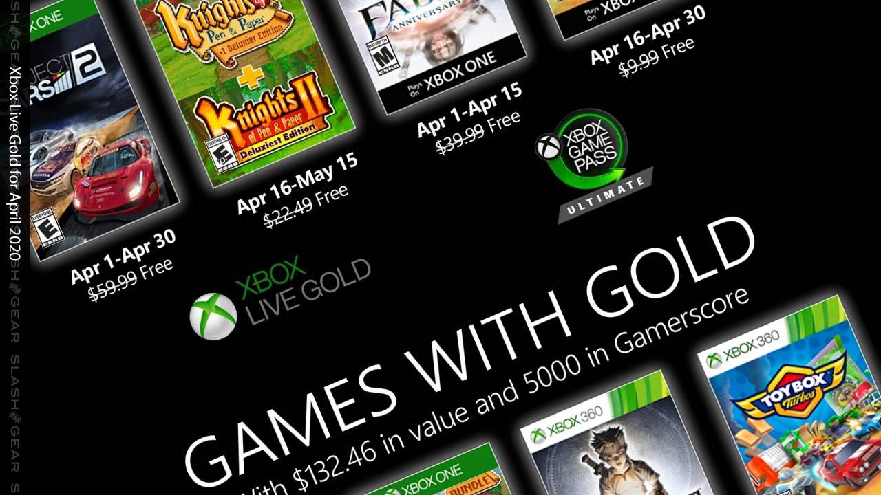 free games with gold april 2020