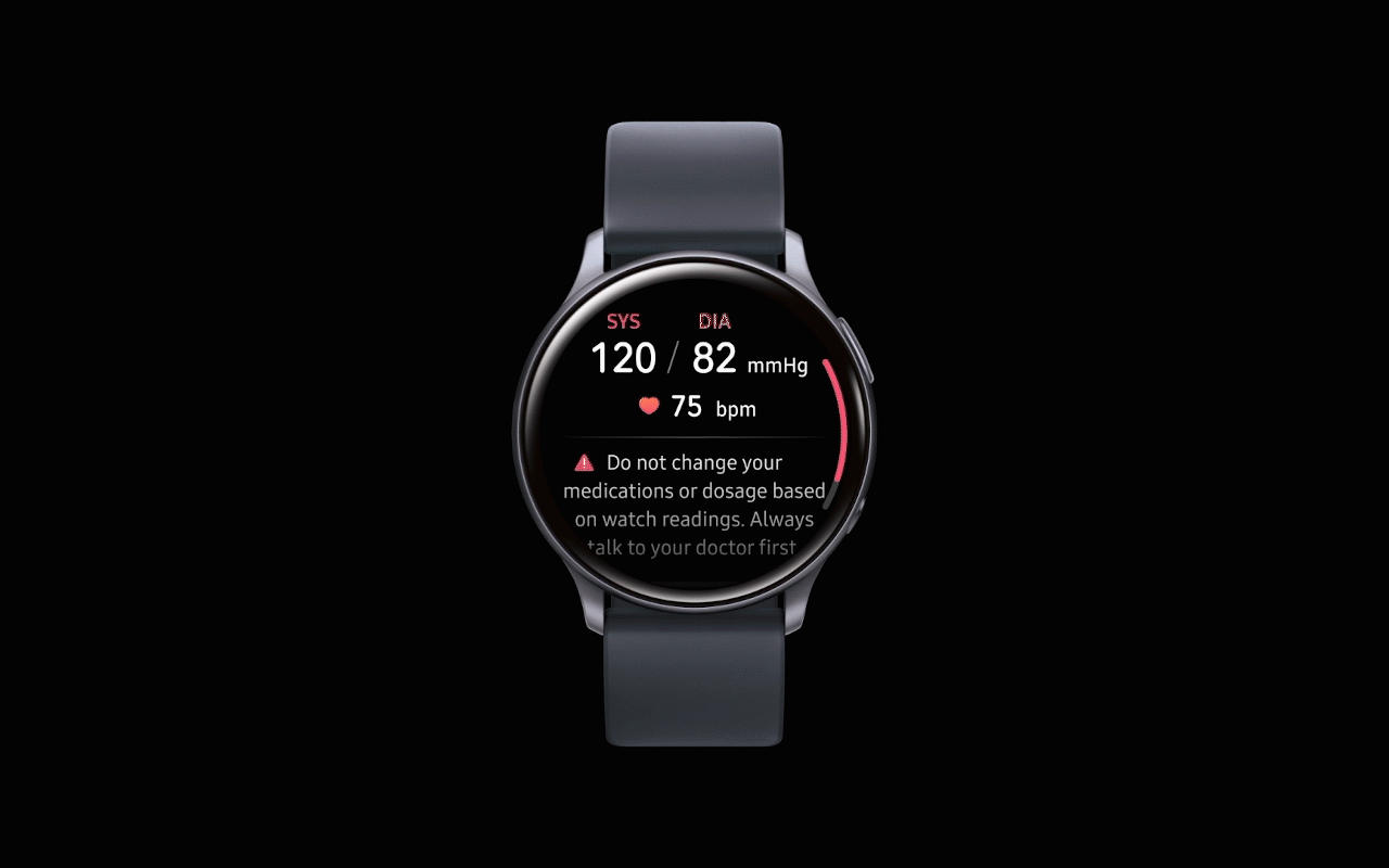samsung smartwatch active 2 blood pressure