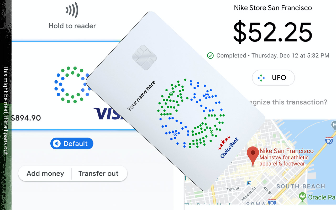 Google Card leaked Contactless payments, simple digital