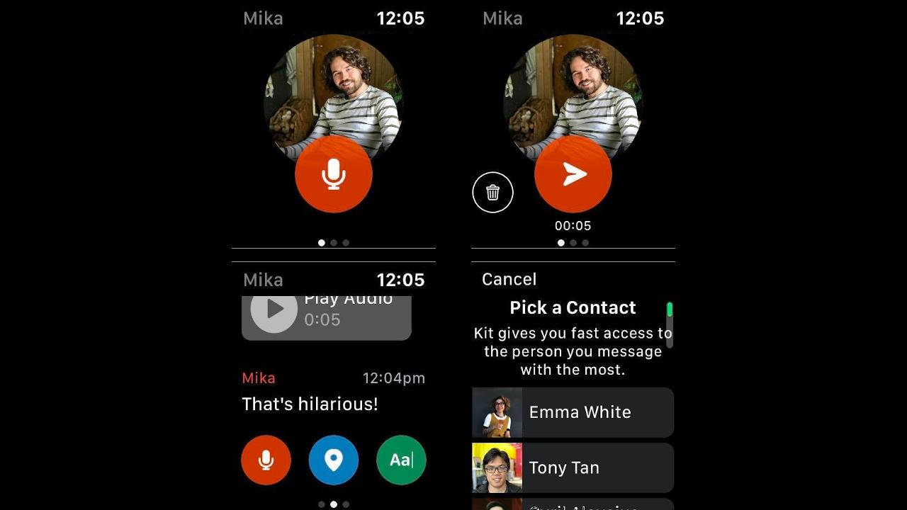 Facebook Kit Apple Watch App Lets You Send Messages To One Close Contact Slashgear