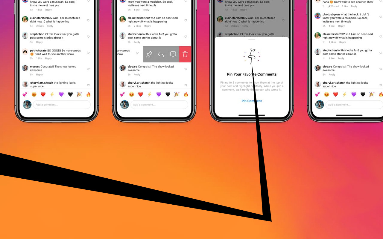 Instagram reveals bulk comment delete, Pin Comment for power users