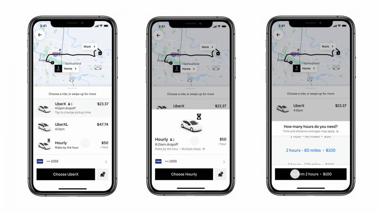 Uber rolls out new Hourly ride order feature in some US cities