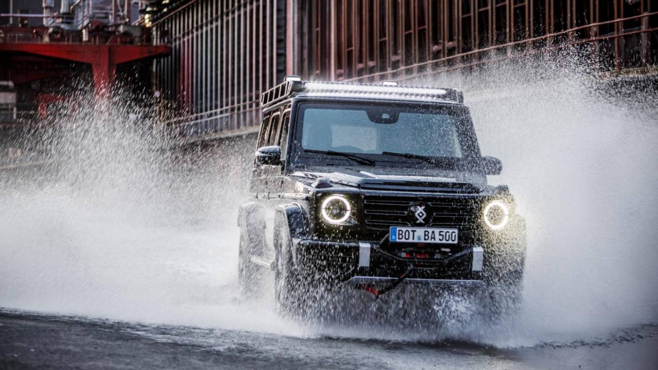 The Brabus Invicto Mercedes G Class Is A New Age Armored Suv Slashgear The Brabus Invicto Mercedes G Class Is A New Age Armored Suv Slashgear