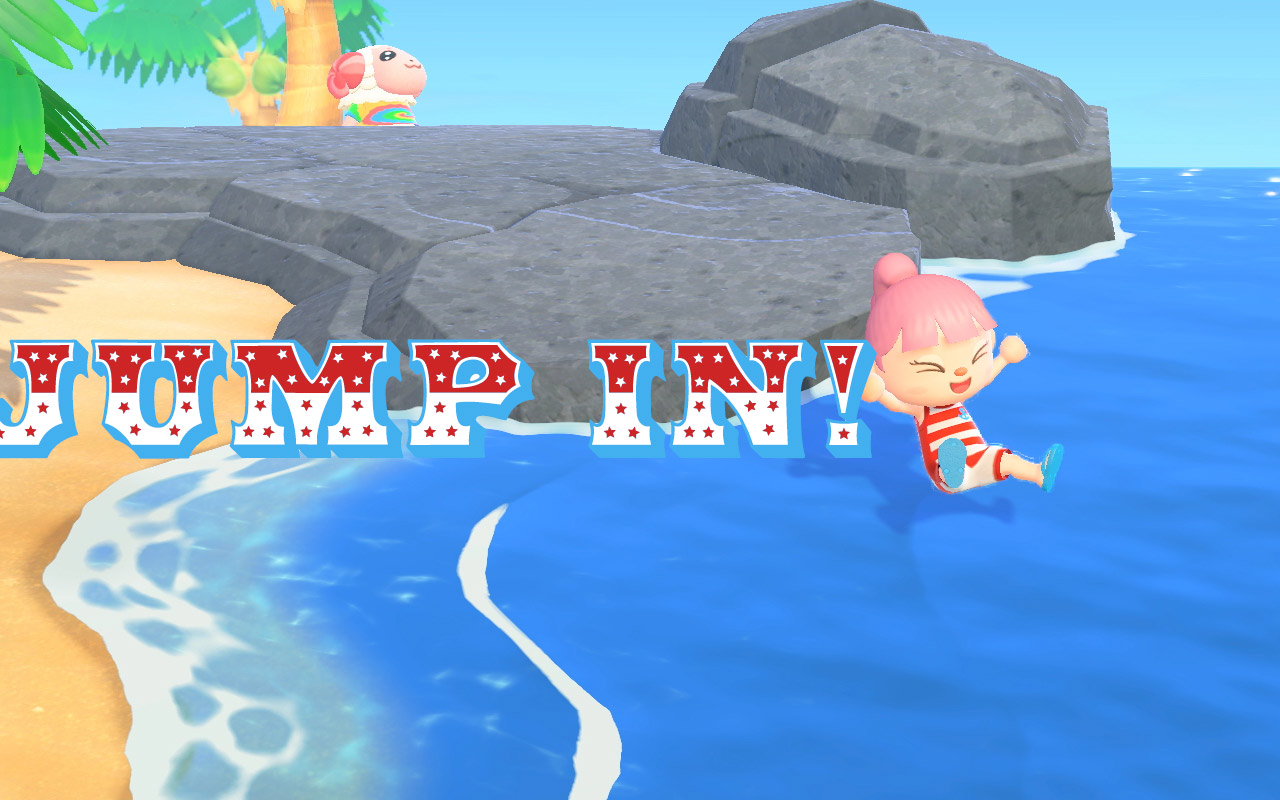 Animal Crossing update lets you jump in the water SlashGear