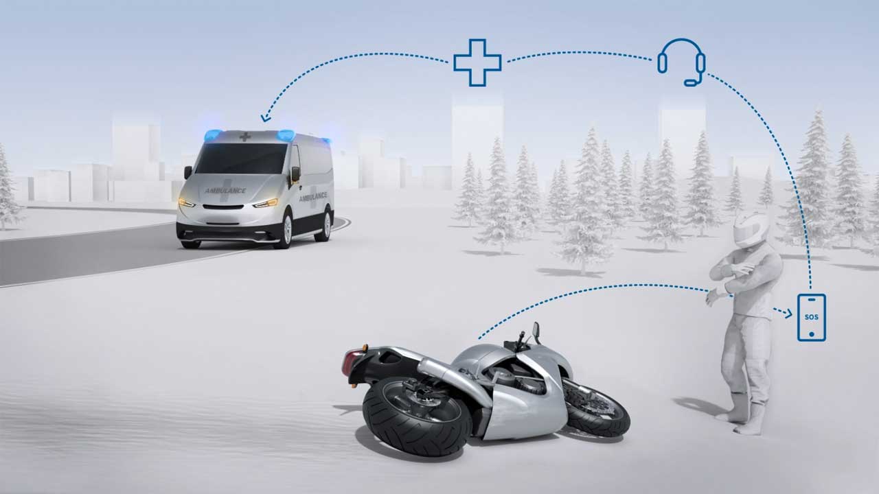 Bosch creates a system that helps motorcyclists get faster emergency assistance