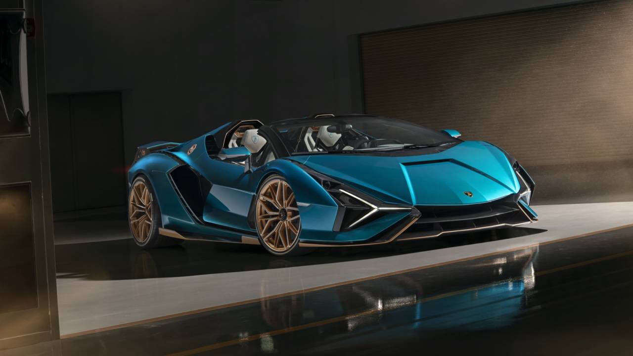 Lamborghini Sián Roadster is a rare and epic V12 hybrid hypercar
