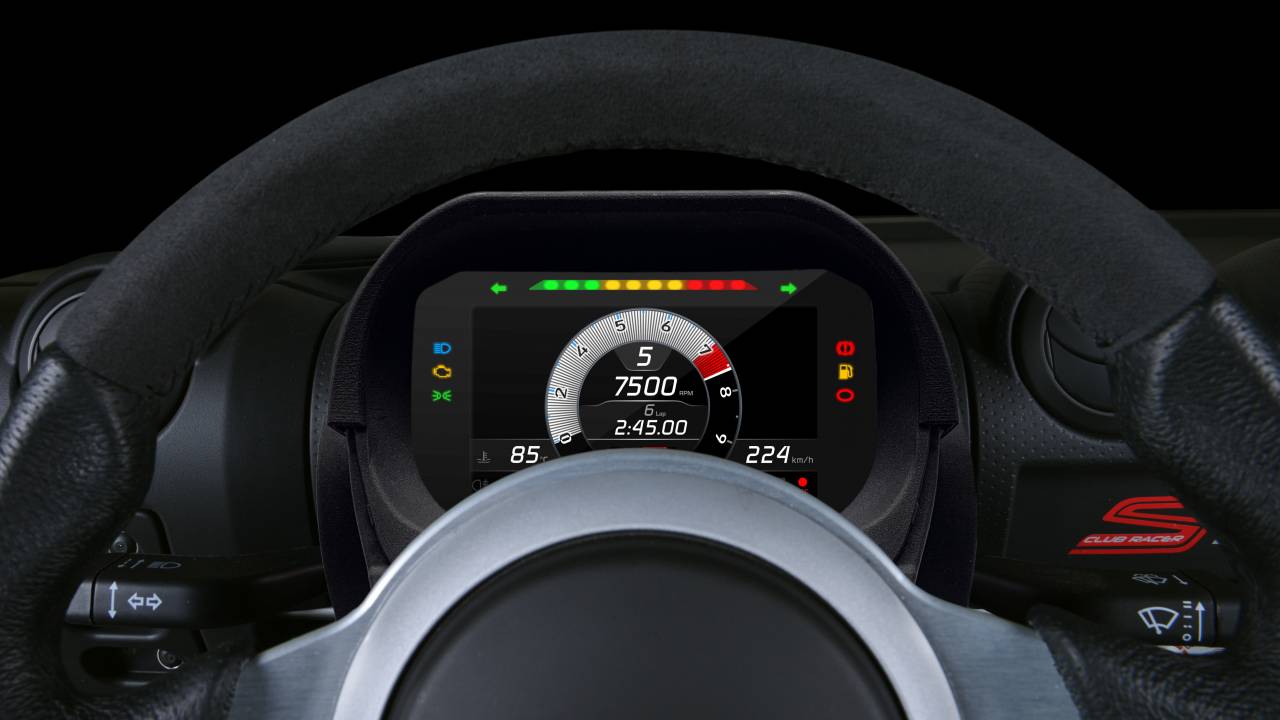 Lotus unveils plug-and-play digital instrument pack for the Elise and Exige V6