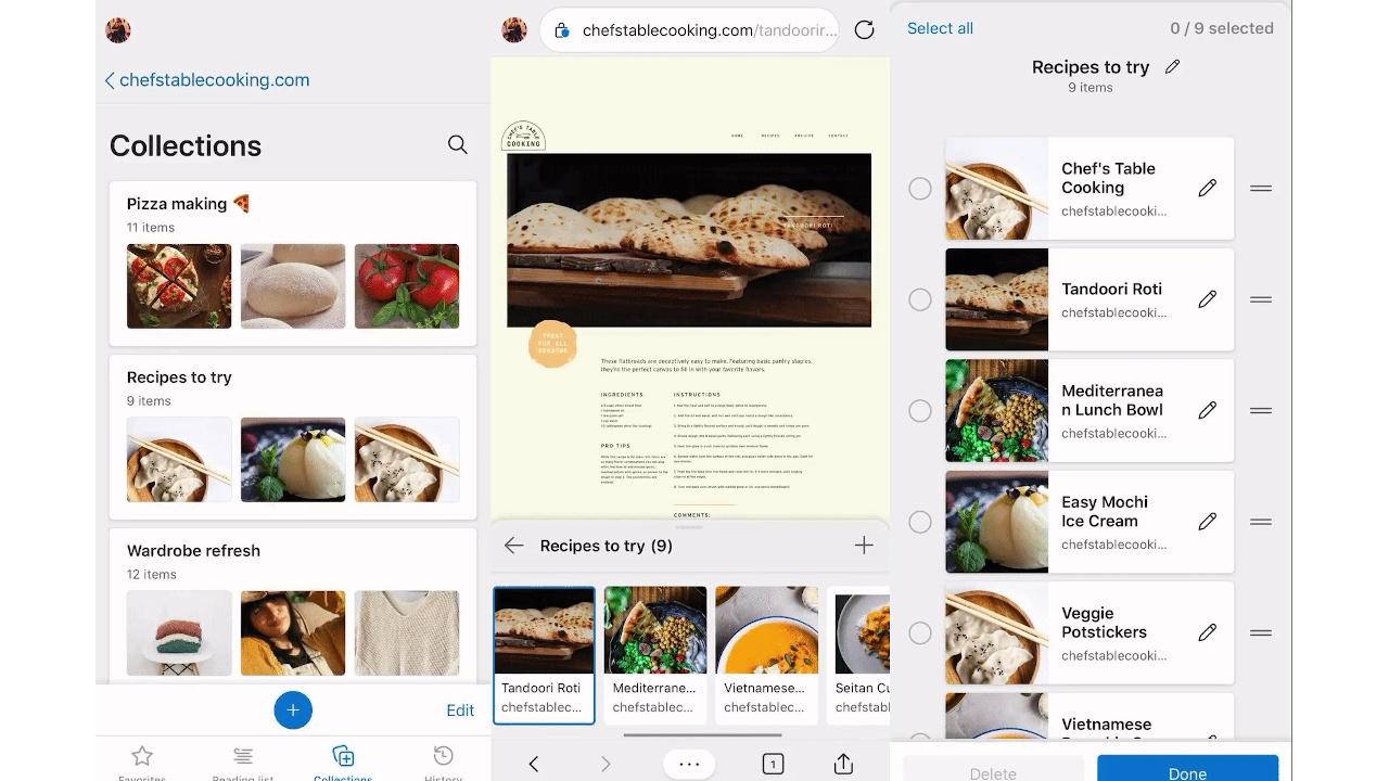 Microsoft Edge Collections are now on Android and iOS