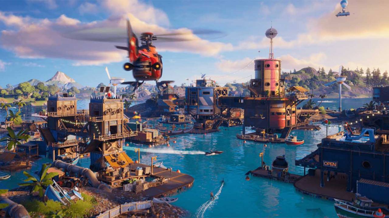 Huge Fortnite leak reveals how the island looks without the flood