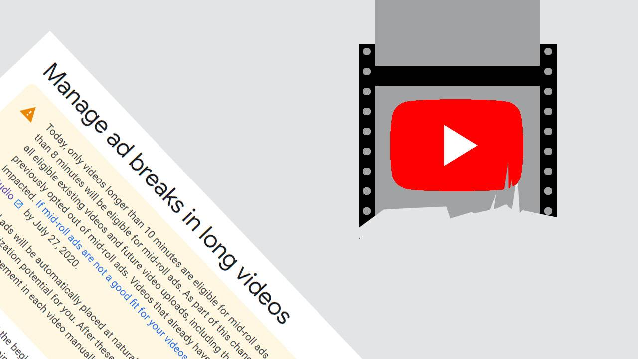 YouTube adds (mid-roll) ads to long videos by default [UPDATE: how to