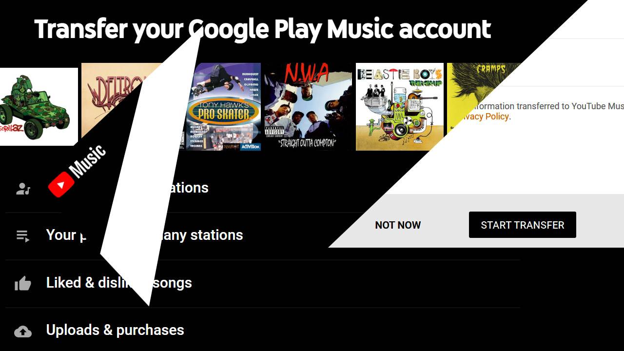 Google Music transfer to YouTube Music oneclick transfer site launched