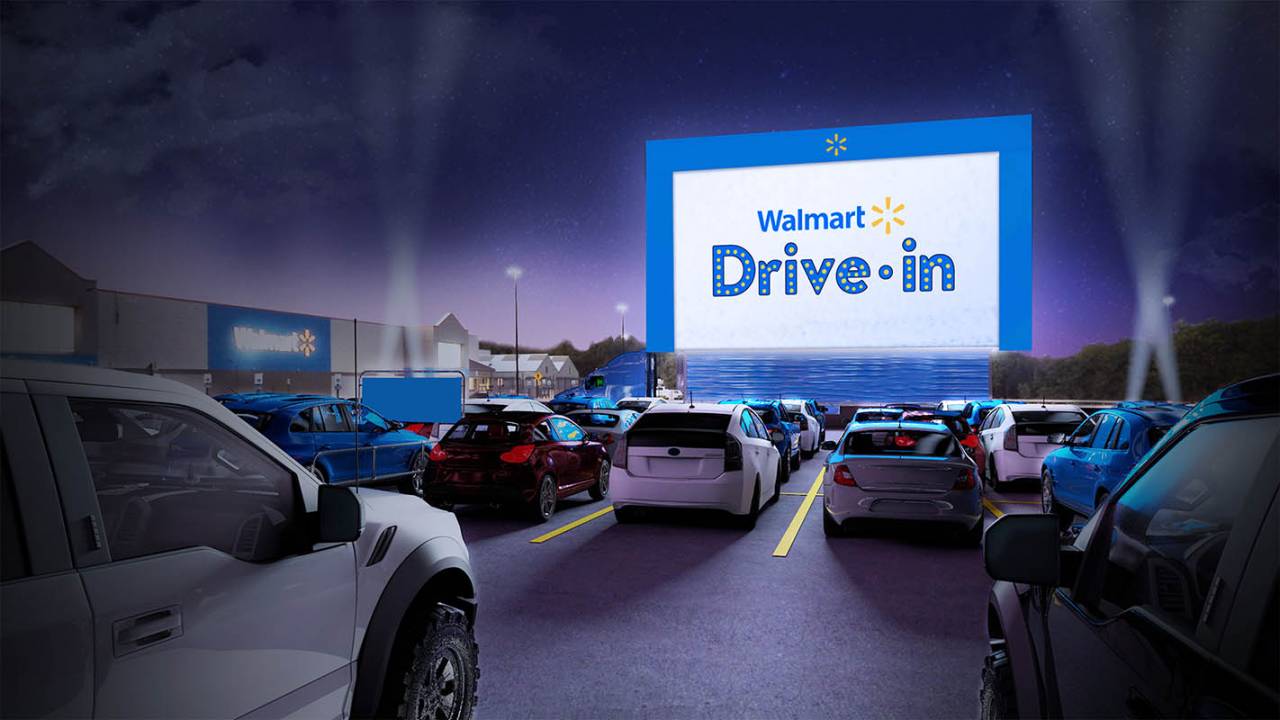 Walmart’s movie plan will transform parking lots into drive-in theaters