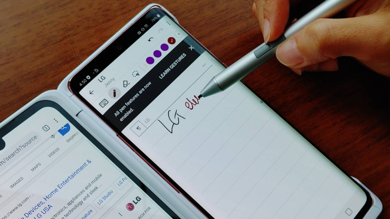 LG Velvet advertises active stylus support on Galaxy Note 20 debut