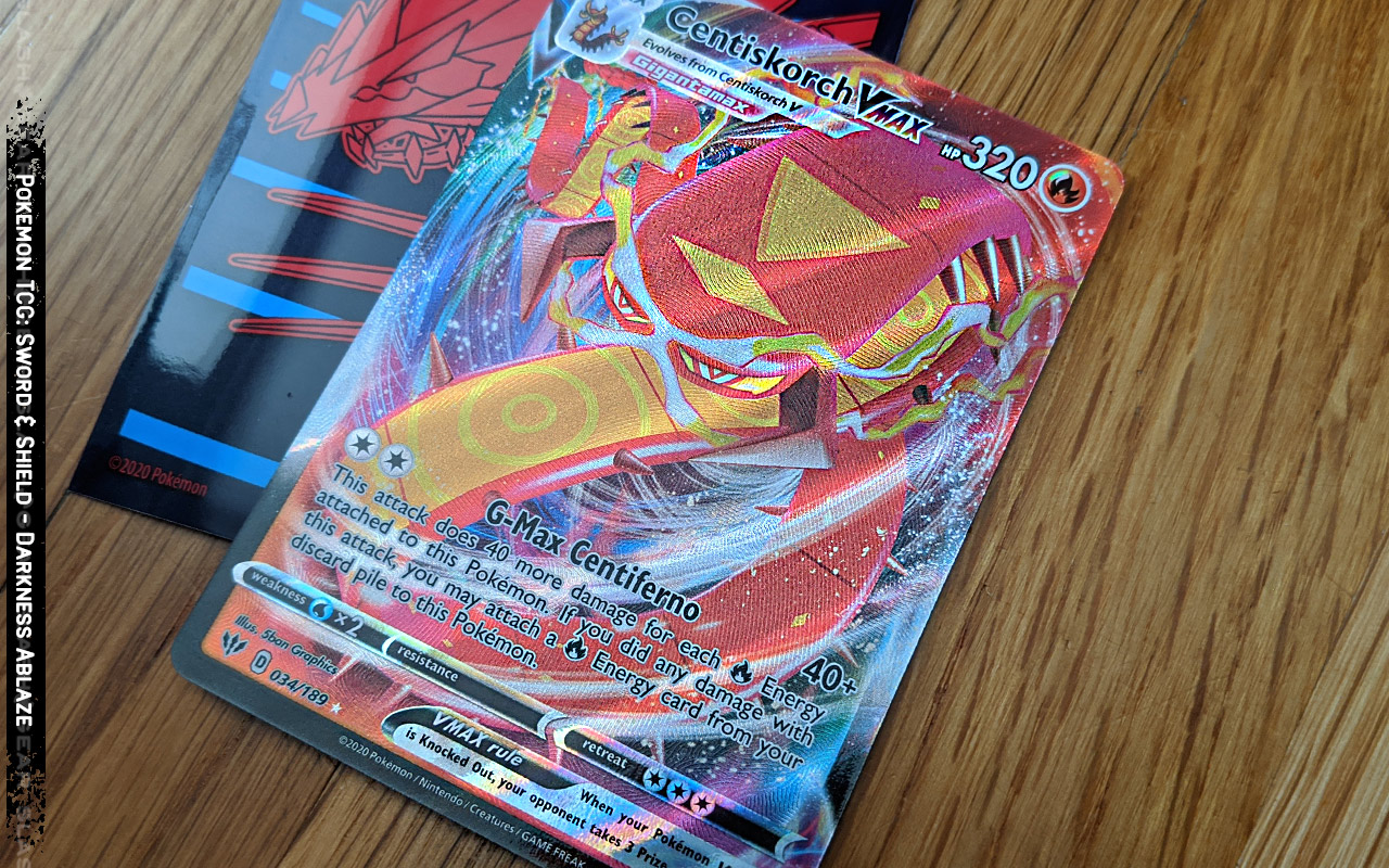 Pokemon Tcg Sword Shield Darkness Ablaze Packs Up Close And Foil Inspection Slashgear