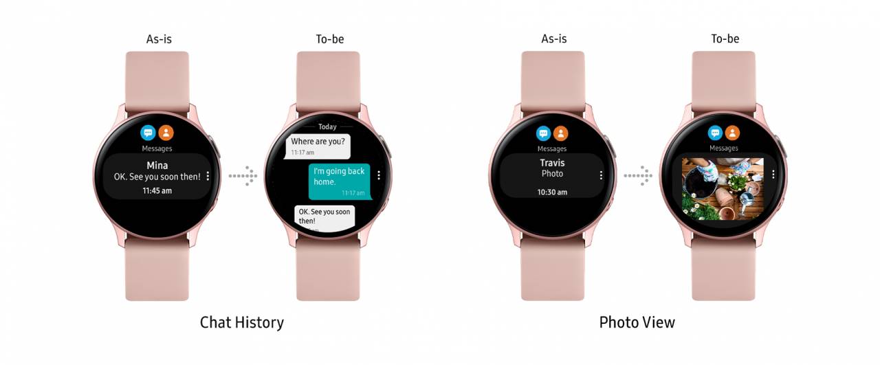 whatsapp on galaxy watch active 2
