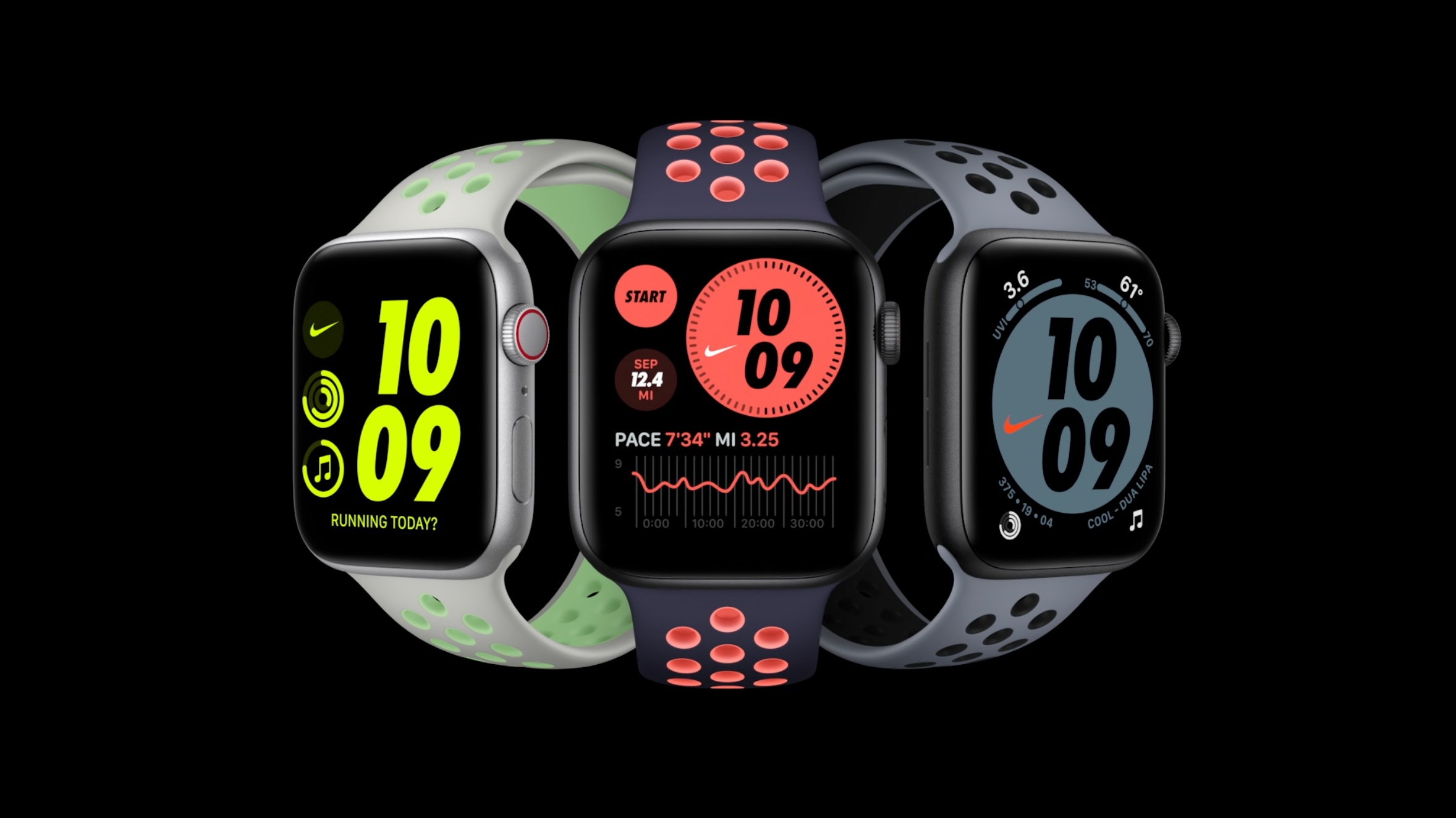 apple watchos 6 nike watch faces