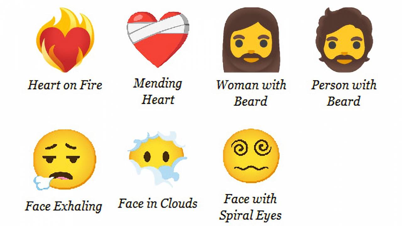 Emoji 13.1 adds seven new emoji, plus tons of skin tone variations