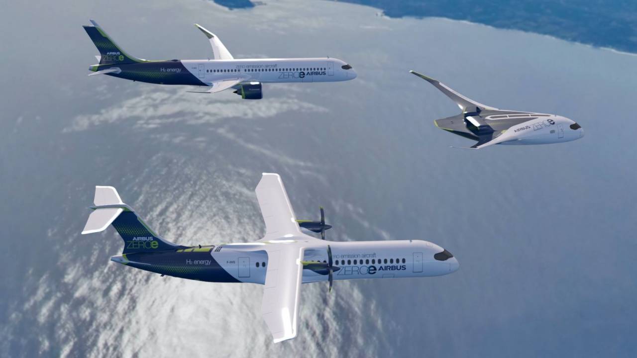 Airbus ZEROe concepts preview striking future of hydrogen-powered aircraft