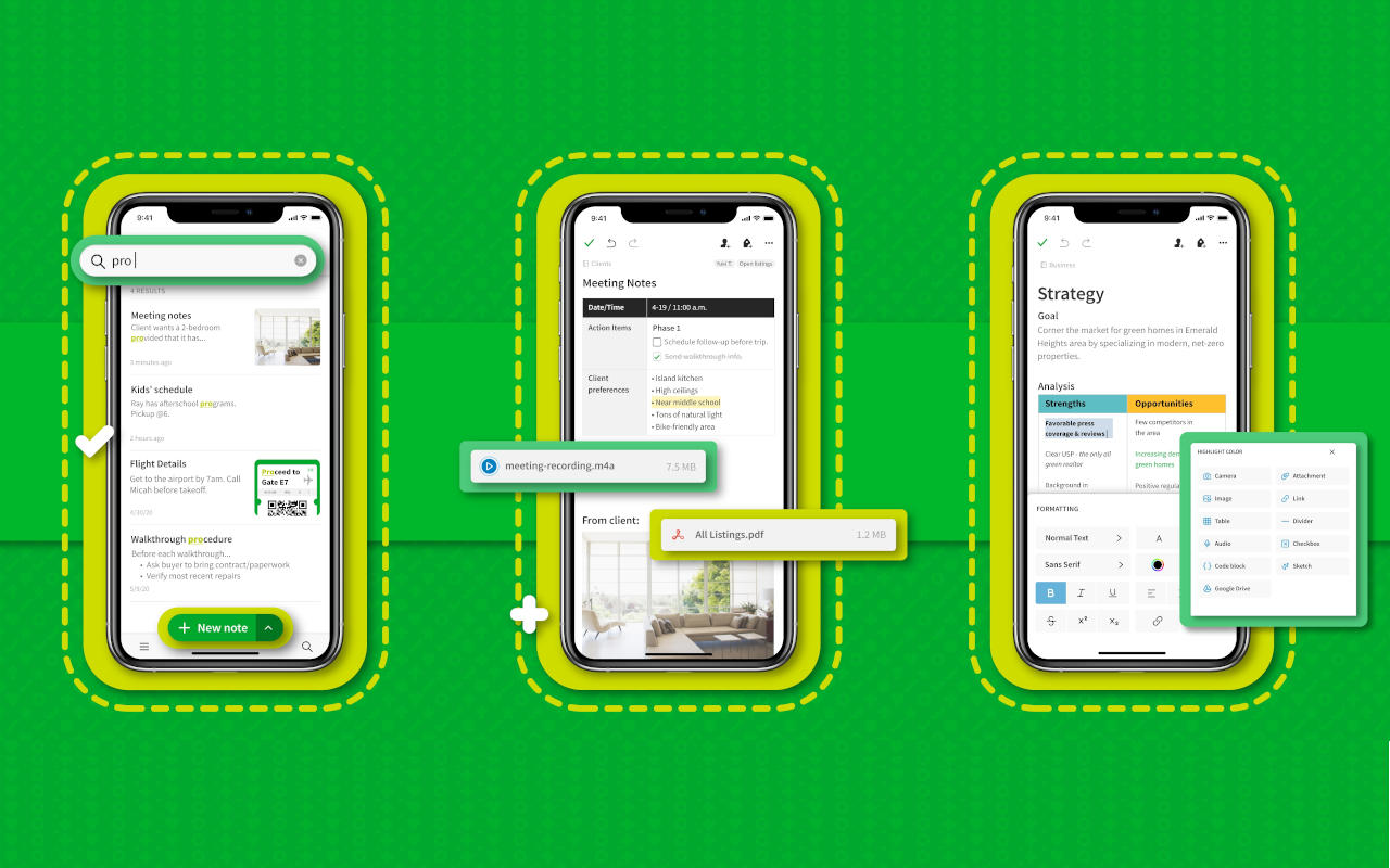 evernote galaxy watch