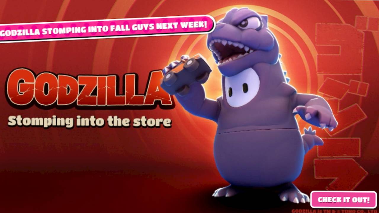 The King of the Monsters arrives in Fall Guys next week