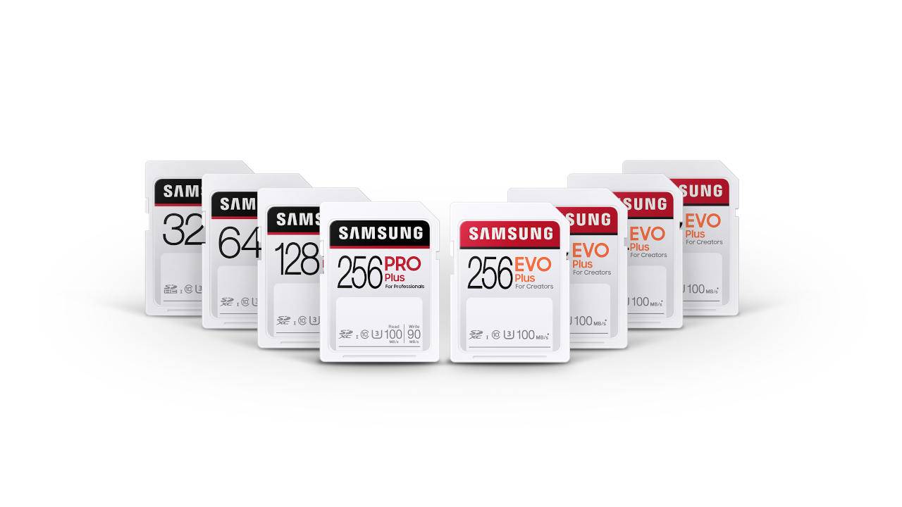 Samsung PRO Plus, EVO Plus SD cards aim squarely for content creators
