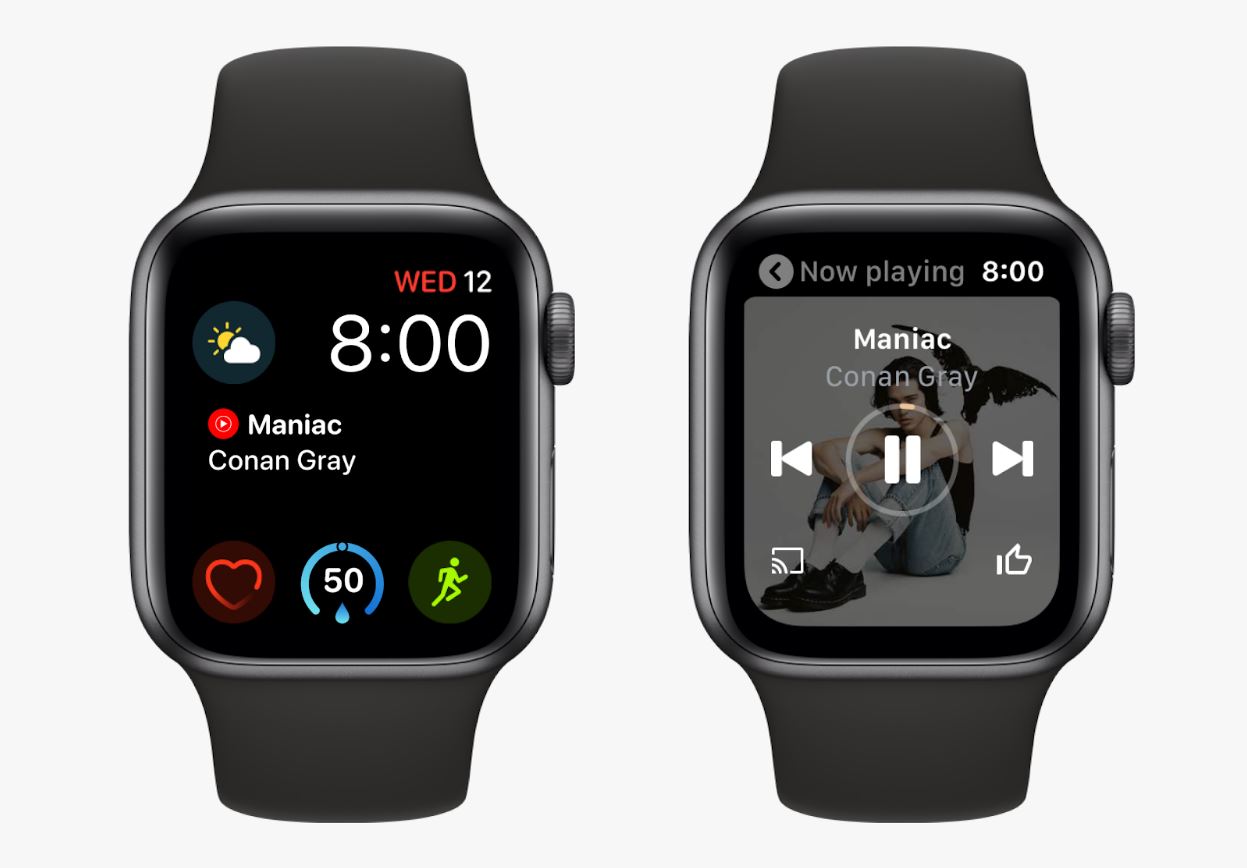 music through apple watch