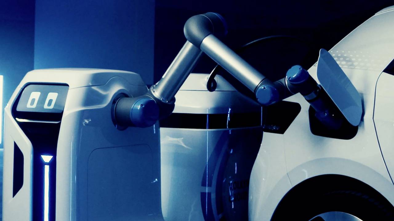 VW mobile charging robot would bring the power to your EV