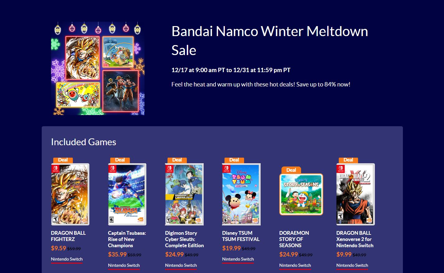 nintendo switch winter sale