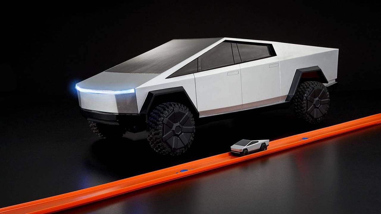 tesla cybertruck hot wheels car