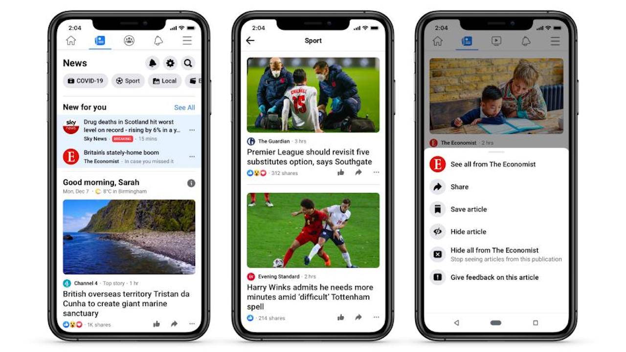 Facebook News expands to the UK