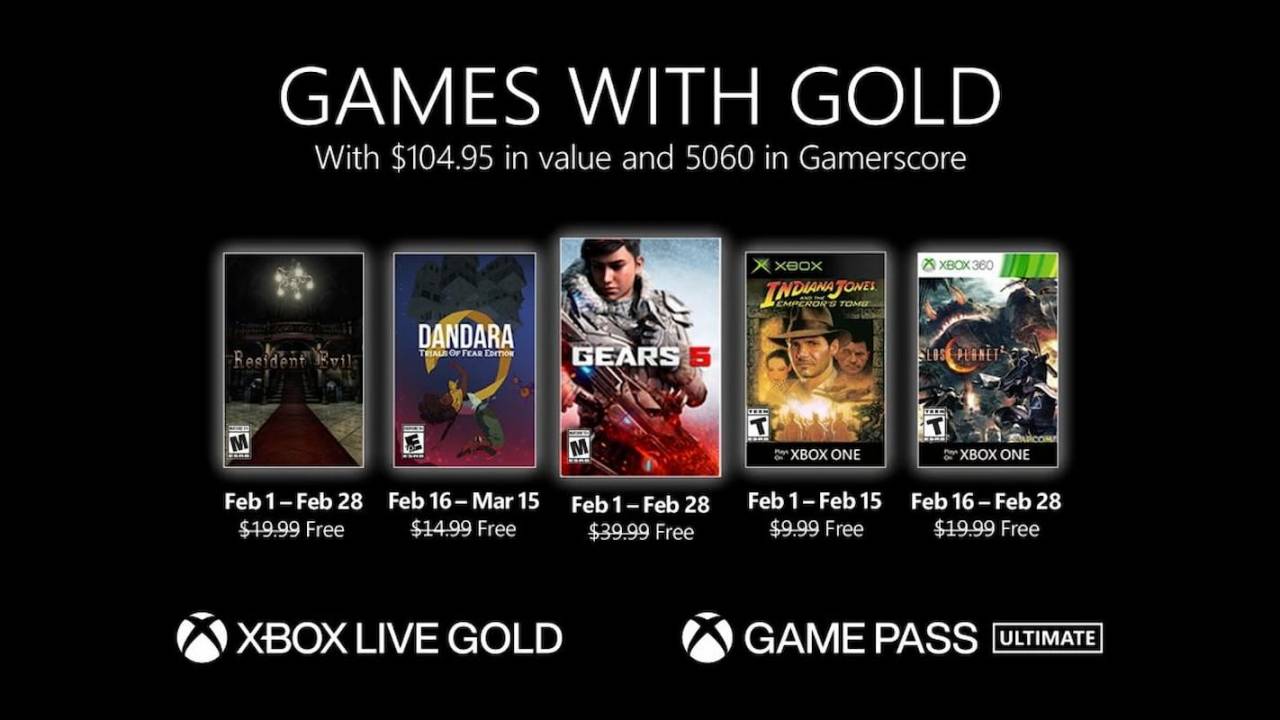 February 2022 Games With Gold
