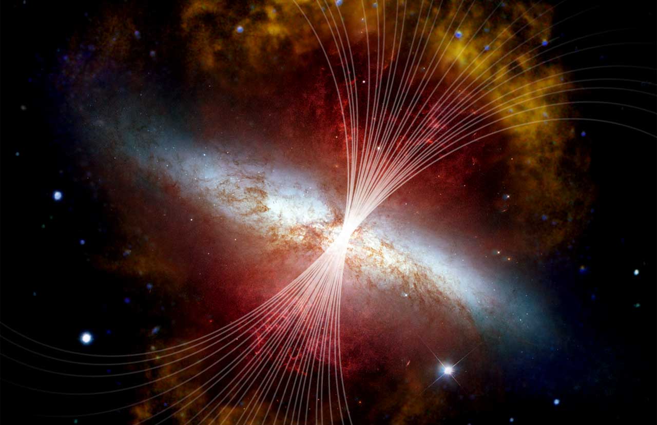 slashgear.com - Shane McGlaun - Magnetic highways are contributing to gas and dust ejection in Messier 82