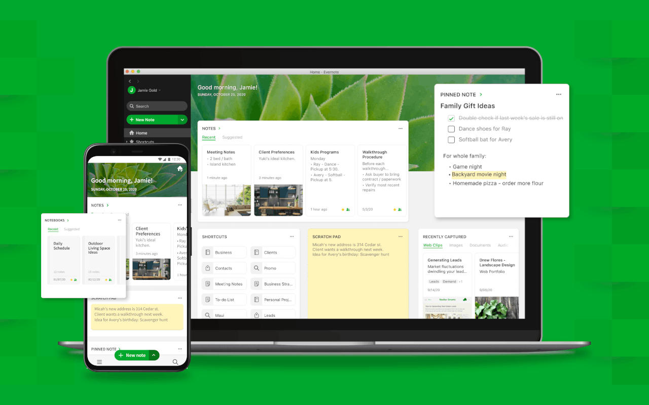 evernote dashboard lanza slashgear tecnologa spotify