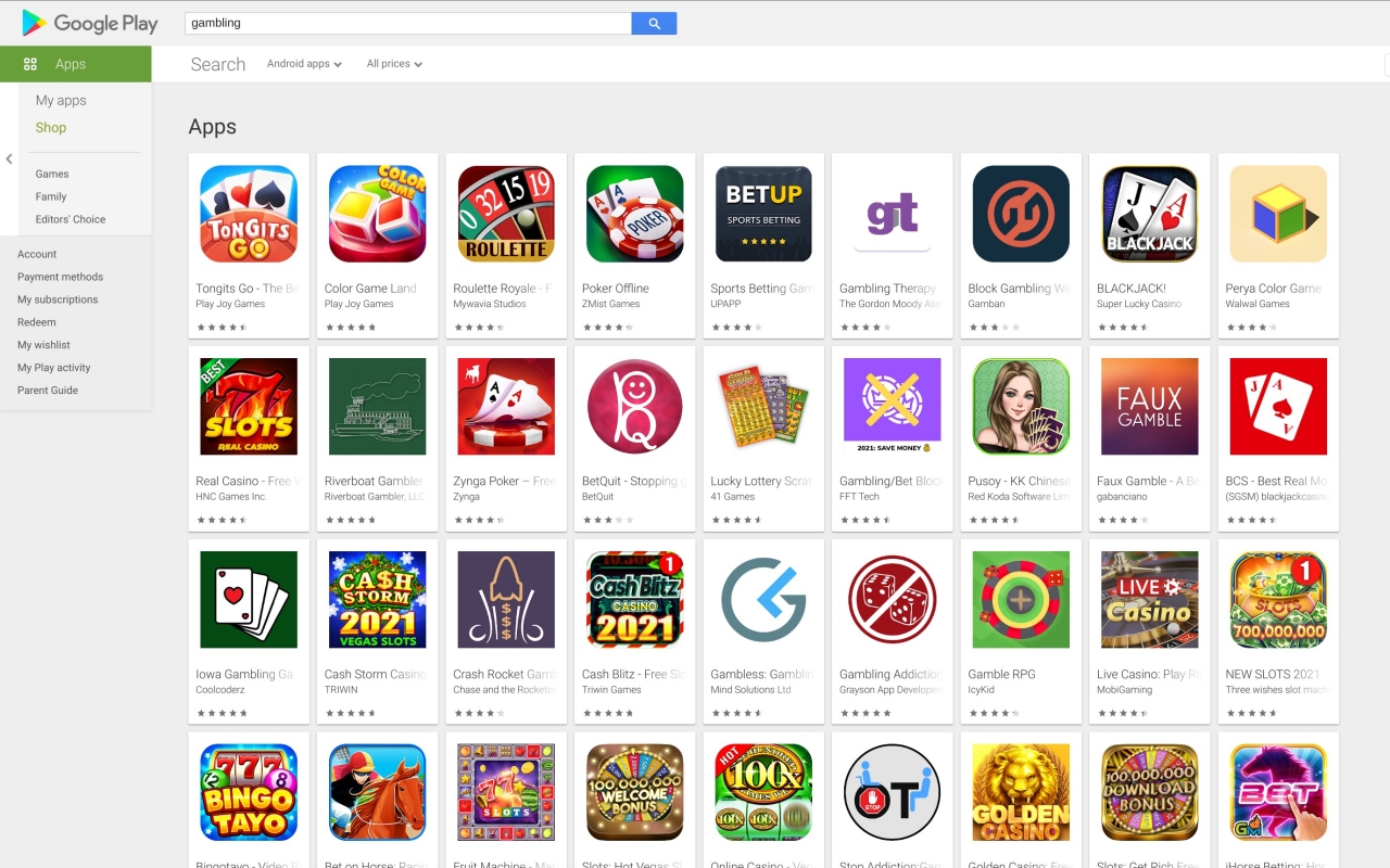 Gambling Google Play Gambling Google Play