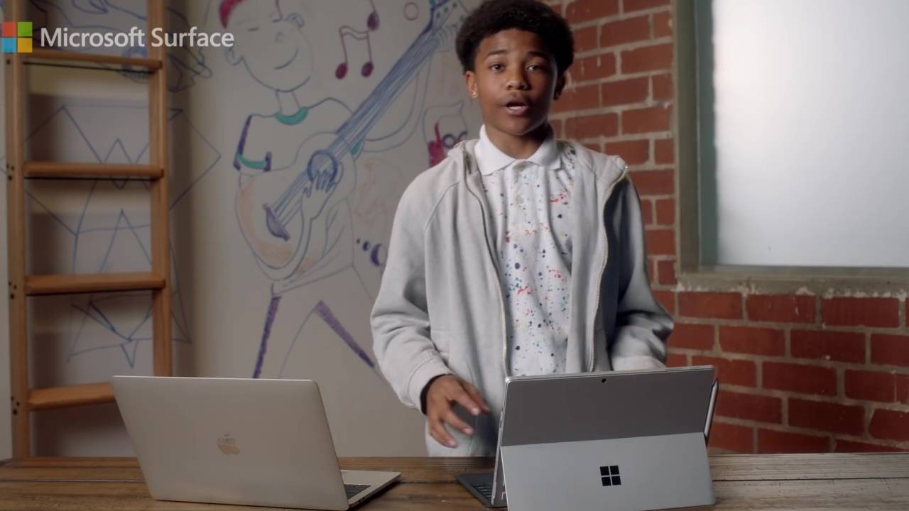 Surface Pro 7 ad throws shade at MacBook Pro, misses the point
