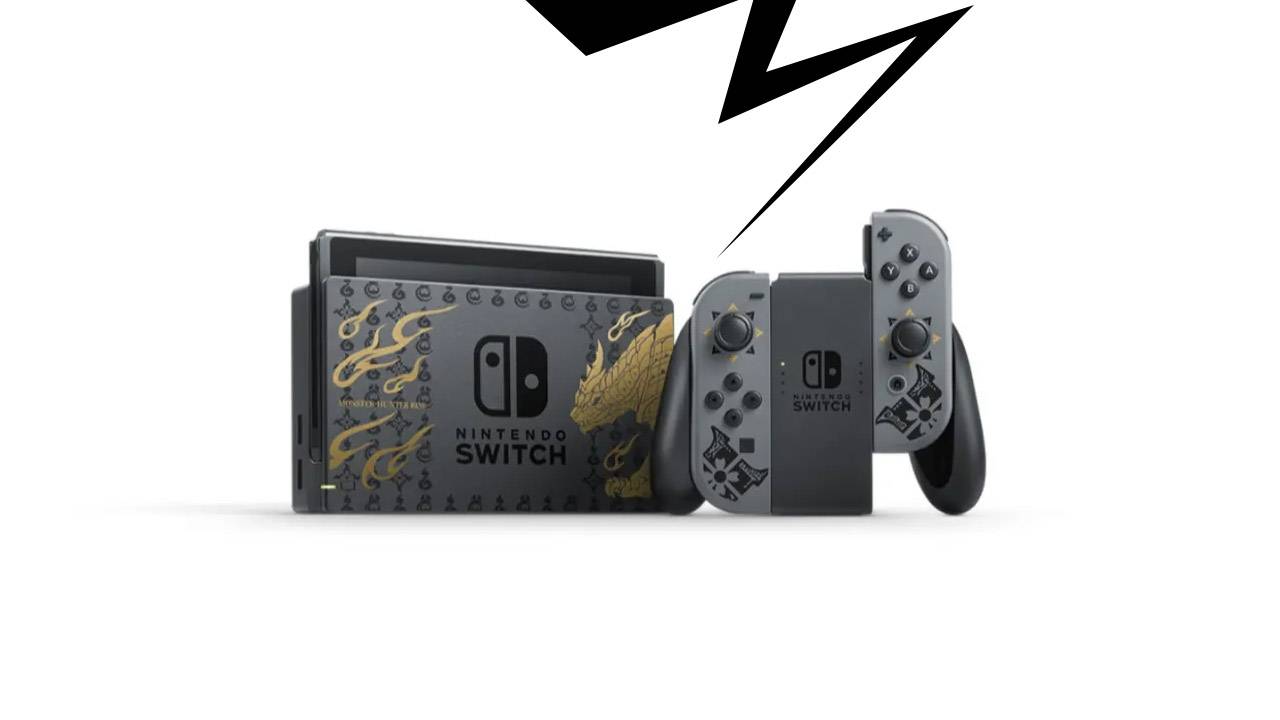 Another Monster Hunter Nintendo Switch – this one’s tricked out in black, gray, and gold