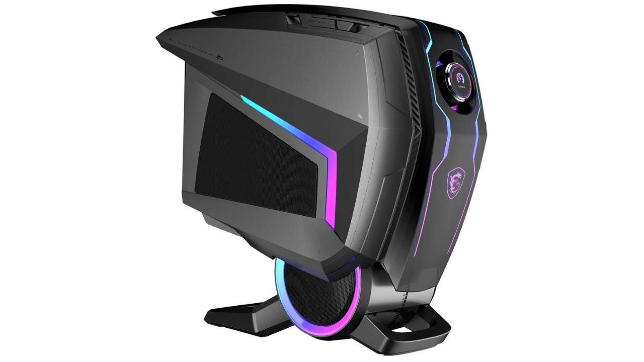 MSI MEG Aegis Ti5 is an RTX 3080 gaming rig that looks like something out of Tron