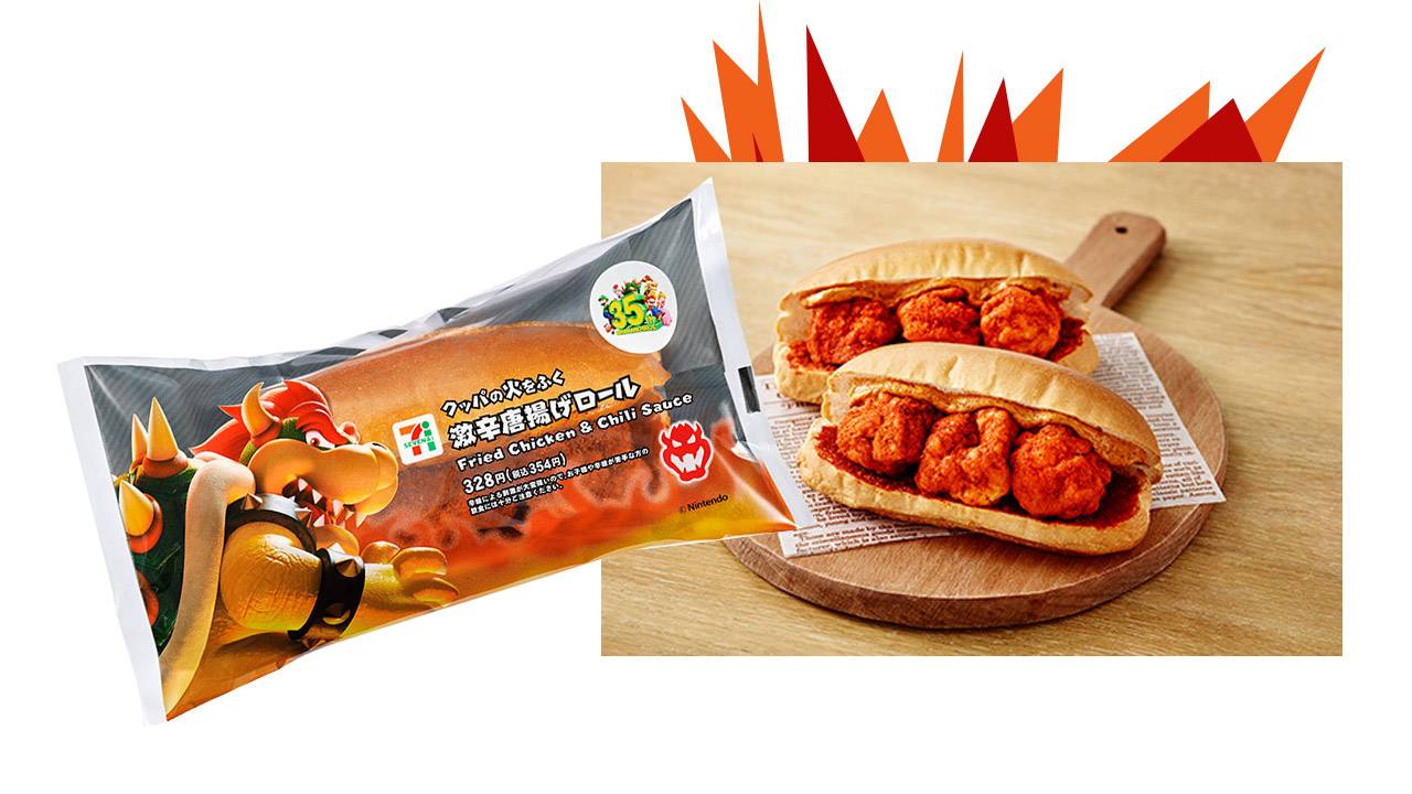 Super Mario hot buns and snack food hit 7-Eleven in Japan