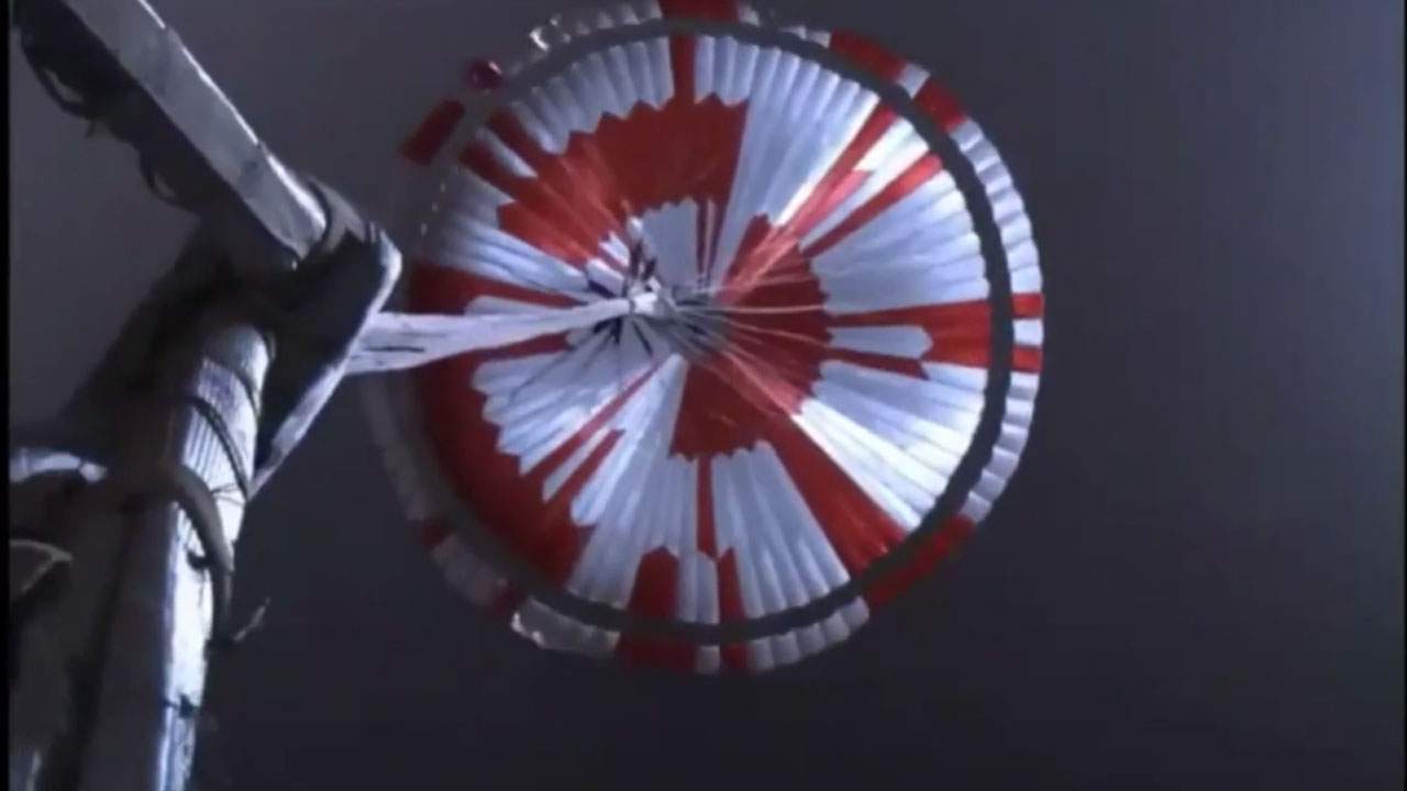 There was a message encoded in the parachute above the Perseverance rover