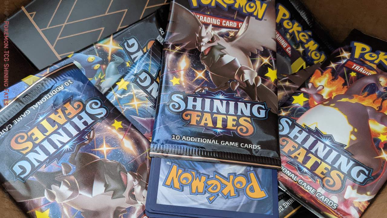 Shiny Pokemon TCG Shining Fates unboxing and foil inspection