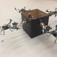 Georgia Institute of Technology system allows multiple drones to lift heavy packages