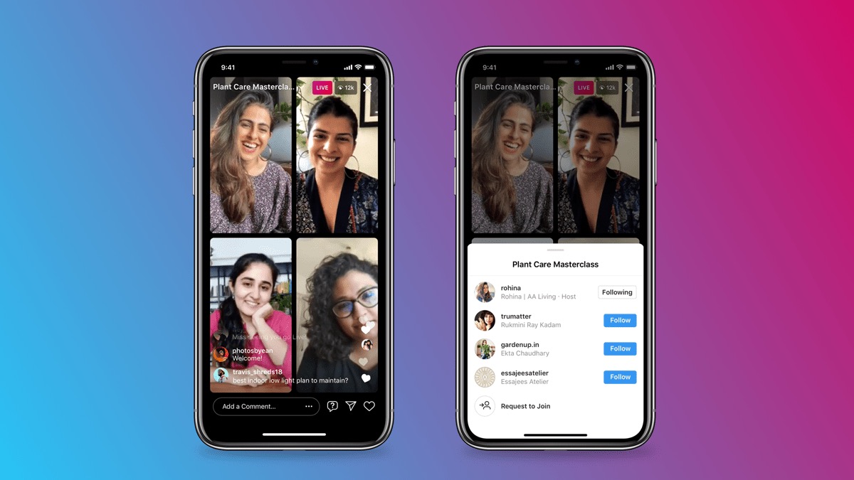 Instagram Live Rooms opens video streaming space for four
