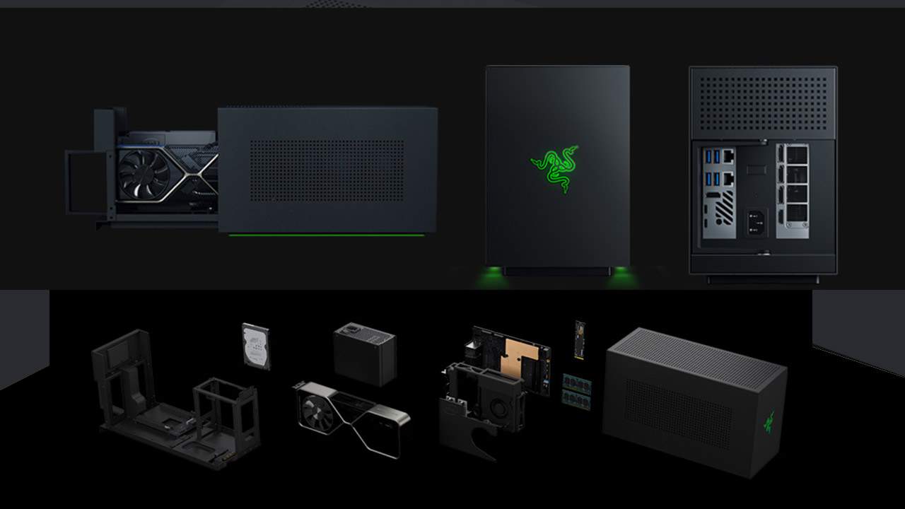 Razer Tomahawk released with RTX 3080 and tool-less sled system
