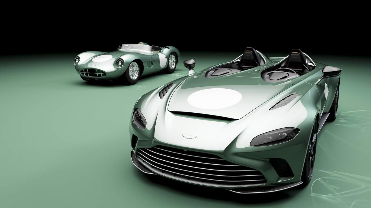 Aston Martin V12 Speedster with bespoke DBR1 livery is oozing with vintage appeal